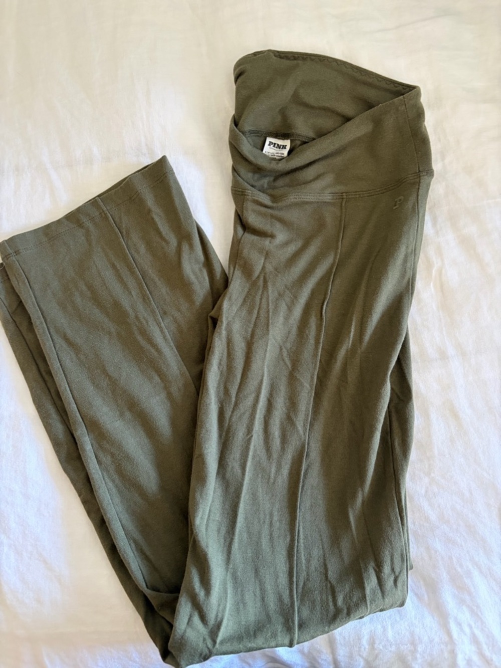 VS PINK 🫒 Green Wide Leg Pant